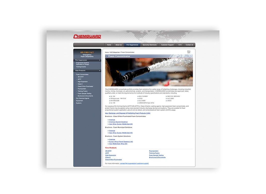 chemguard website