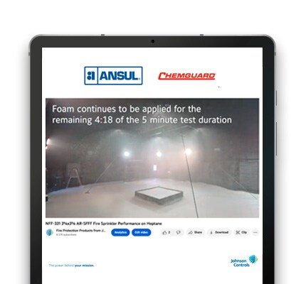HEPTANE VIDEO - NFF-331 3%x3% AR-SFFF FIRE SPRINKLER PERFORMANCE