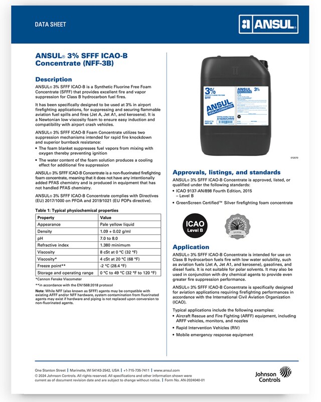 ANSUL NFF Data Sheet thumbnail
